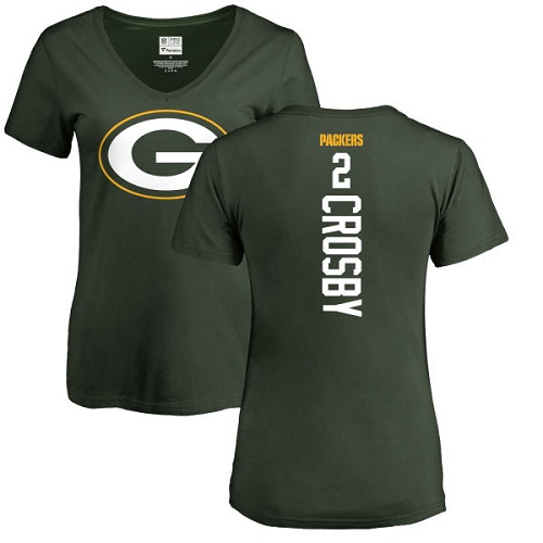 Green Bay Packers Green Women #2 Crosby Mason Backer Nike NFL T Shirt->women nfl jersey->Women Jersey